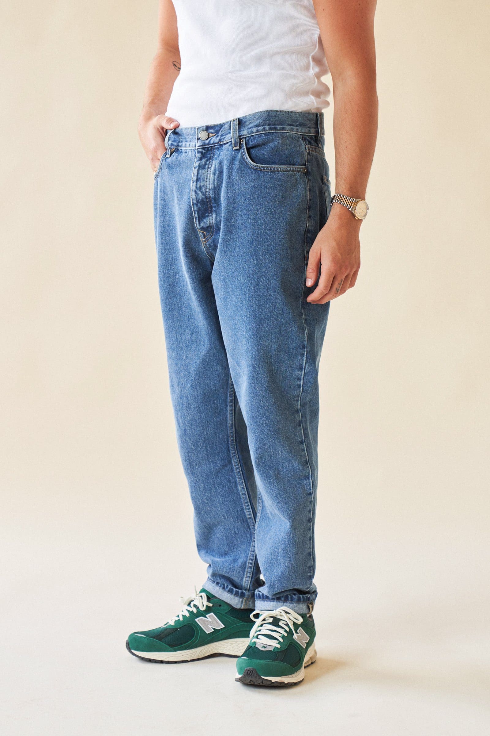 tapered jeans, Het verschil tussen <strong>tapered fit jeans en slim fit jeans</strong>