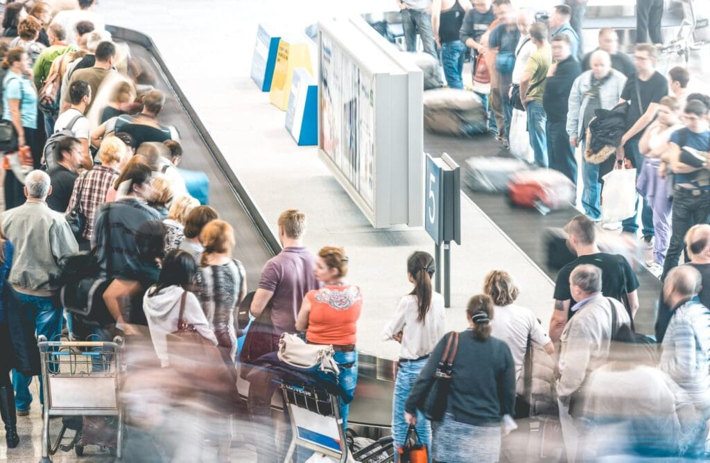 Er zouden bagageband etiquetten moeten zijn!