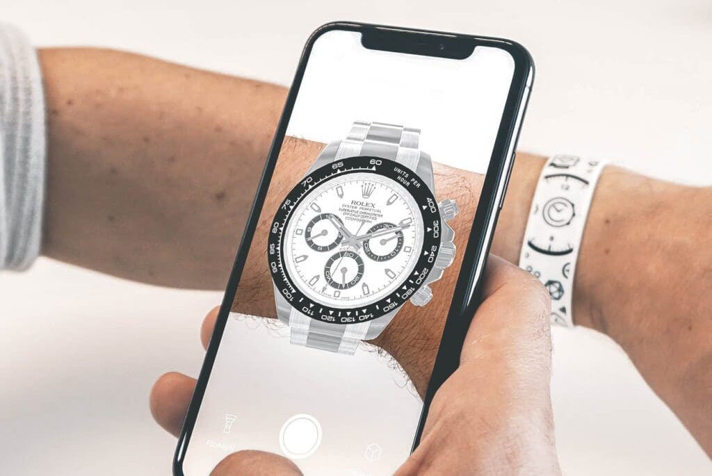 Chrono24 Virtual Showroom: virtueel horloges passen