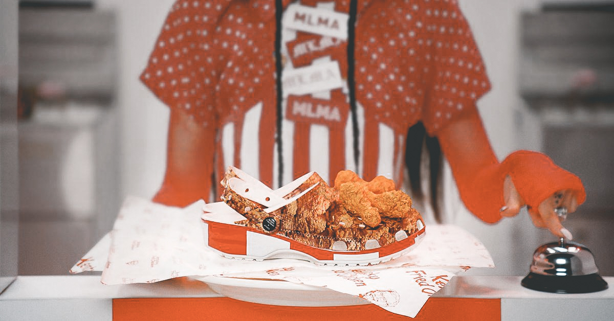Samenwerking: de Crocs van KFC ruiken daadwerkelijk naar gefrituurde kip