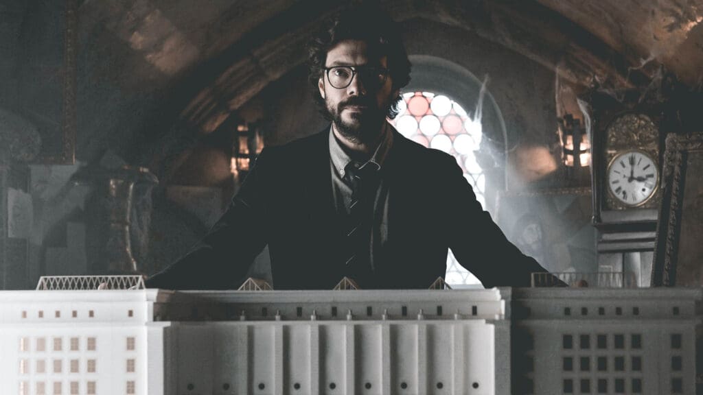 Magistrale momenten van El Professor in La Casa de Papel