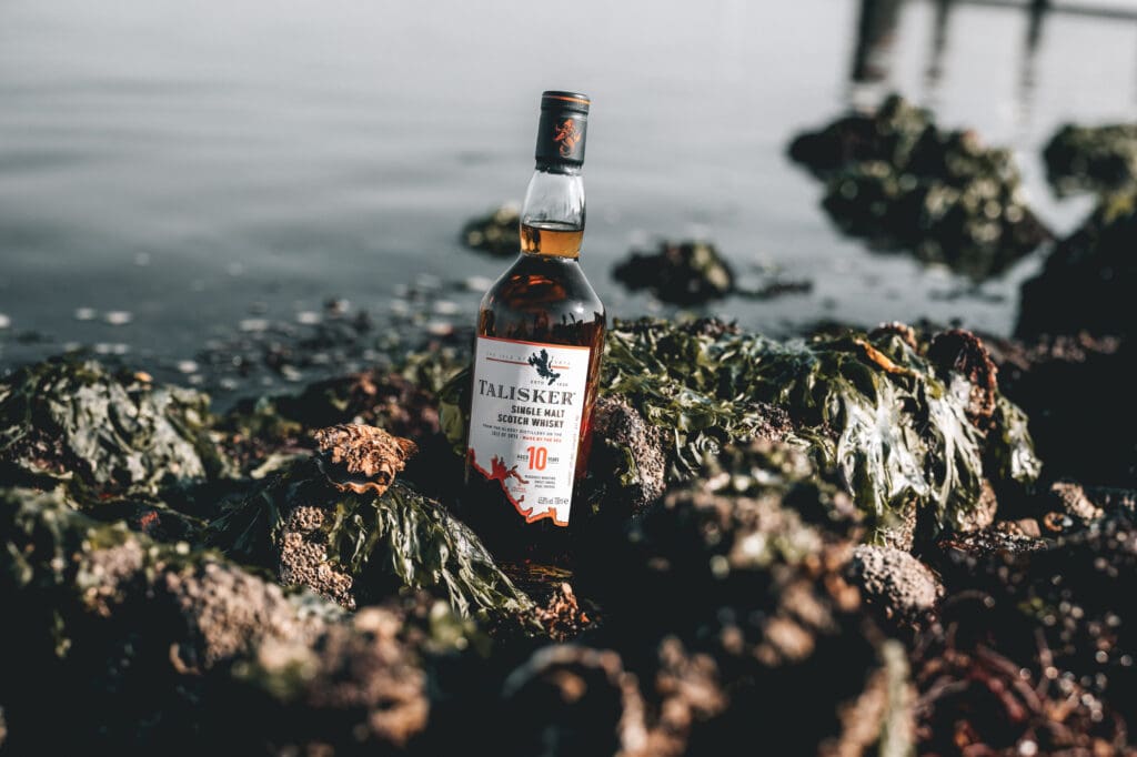 Proef (en red) de zee met Talisker whisky