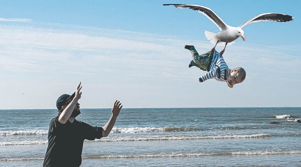 Photoshop-koning breekt Insta met geniale vader-kind-foto’s