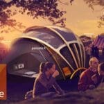 Orange solar tent, Kamperen 2.0: de ultieme festivaltent