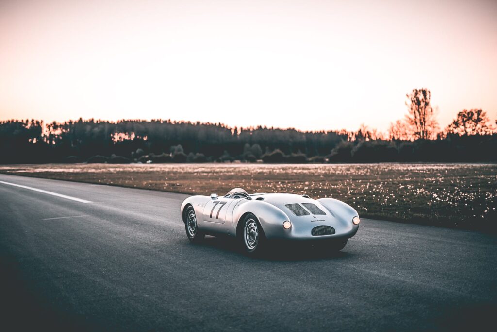 Deze Porsche 550 Spyder uit ’55 is een klassieke natte droom