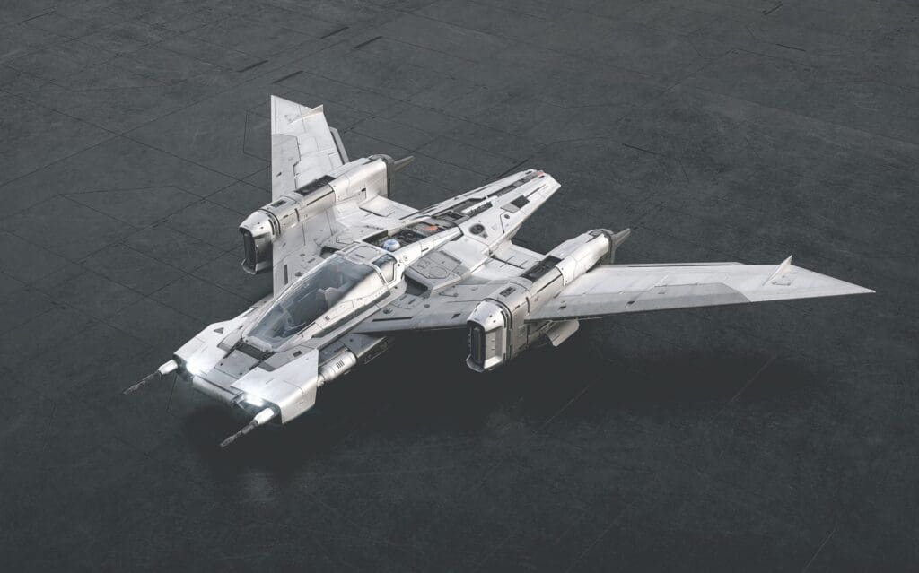 Porsche bouwt een ruimteschip: Tri-Wing S-91x Pegasus Starfighter