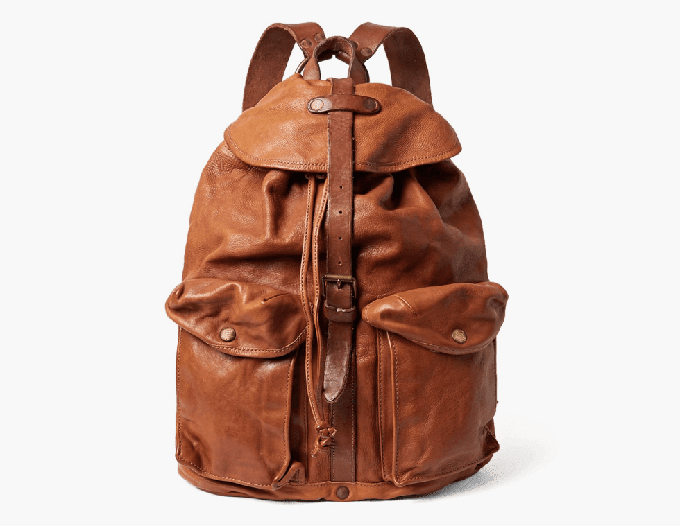 RRL Leather Backpack