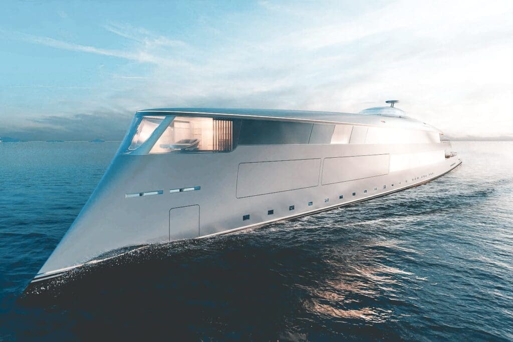 Het superjacht AQUA vaart op waterstof en is niet verkocht aan Bill Gates
