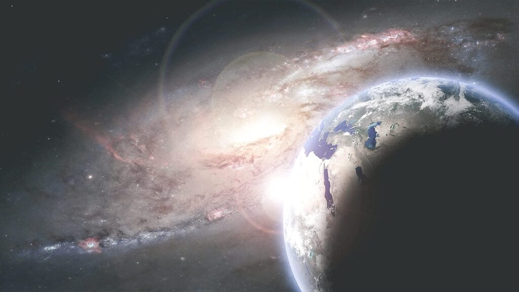 Astroloog brengt de snelheid van de aarde in beeld.