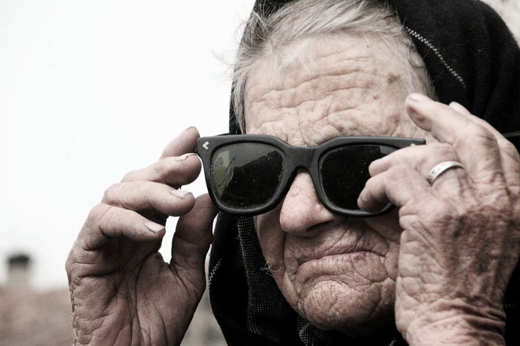 Old Woman Posing