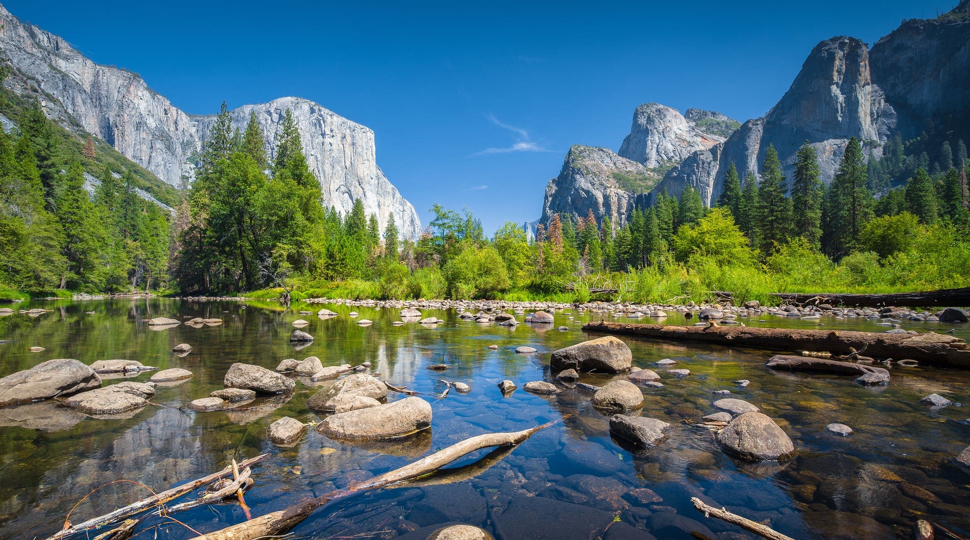 Yosemite Valley In Summer, California, Usa