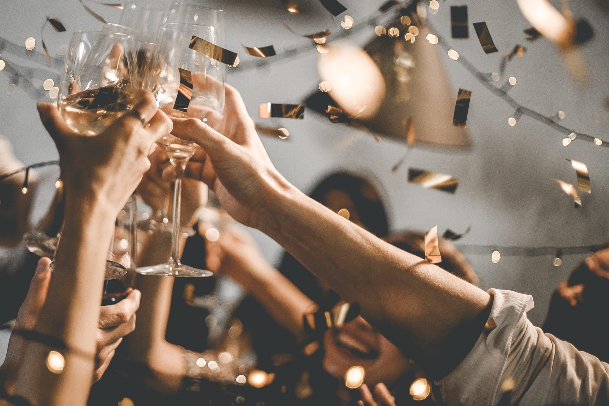 einde van het jaar header champagne