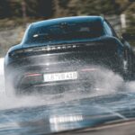 , Porsche Taycan drift op Hockenheimring het Guinness World Records boek in