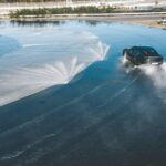 , Porsche Taycan drift op Hockenheimring het Guinness World Records boek in
