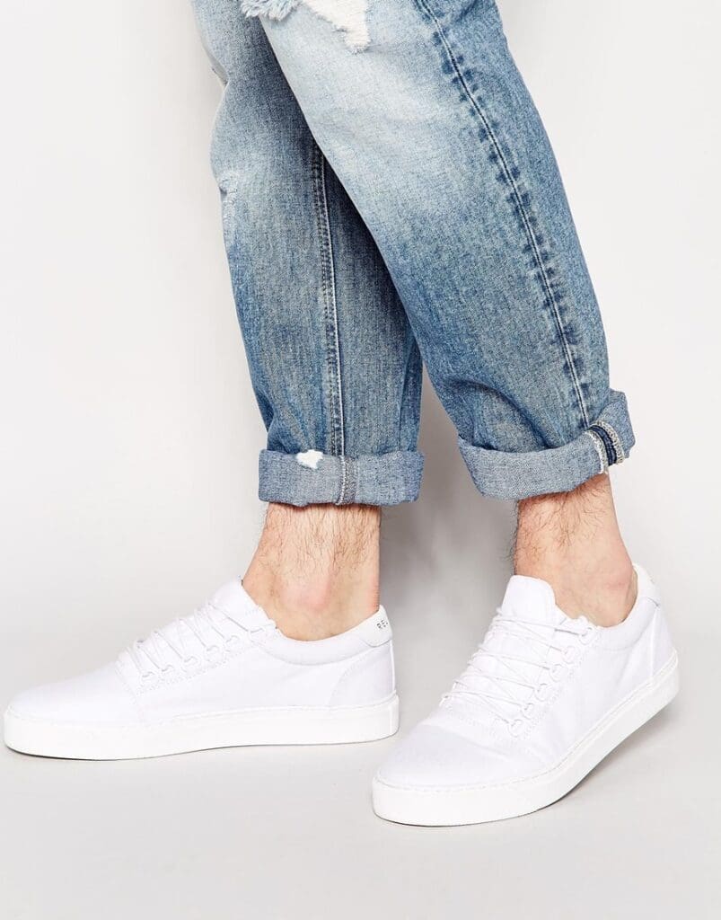 Religion Canvas Low Trainers3