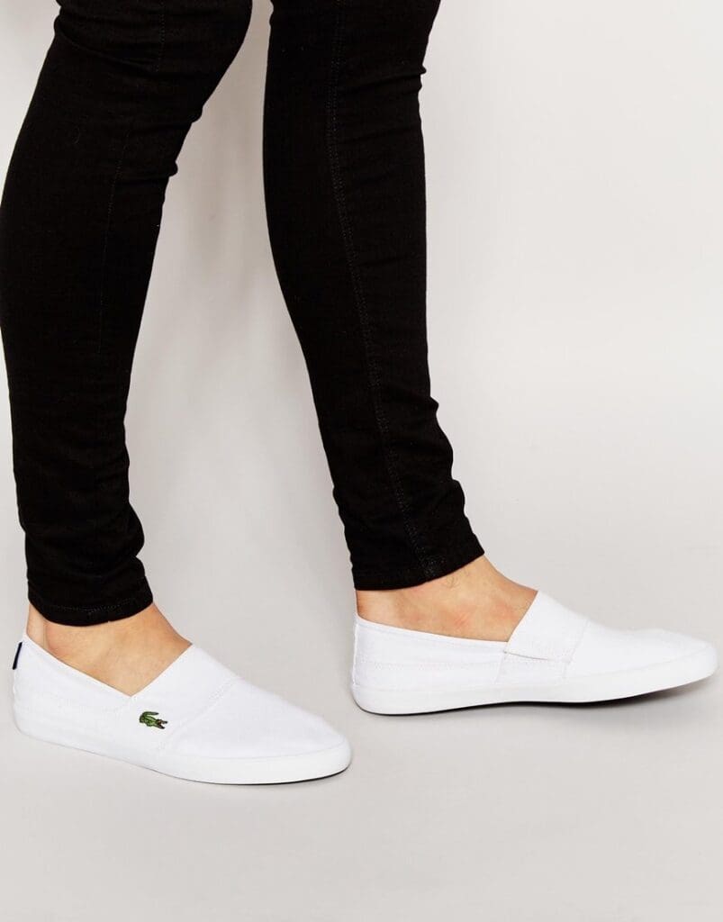 Lacoste Marice Slip On Plimsolls 4 - witte sneakers