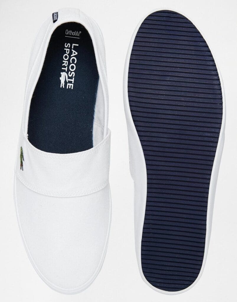 Lacoste Marice Slip On Plimsolls2 - witte sneakers