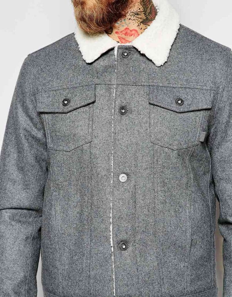 ASOS wool bomber jacket 2