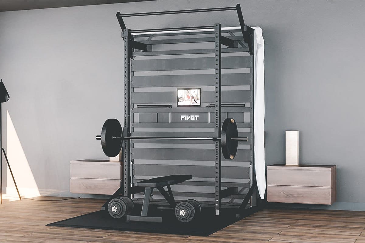 Dit inklapbare bed tovert je slaapkamer om tot home gym
