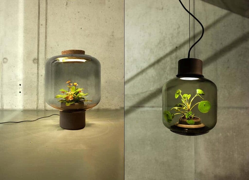 De Plant Lamp, tof design en je hoeft ze niet te verzorgen