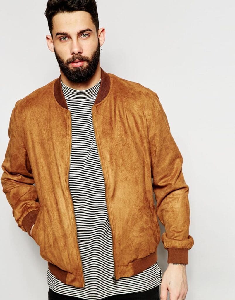 suede bomberjack
