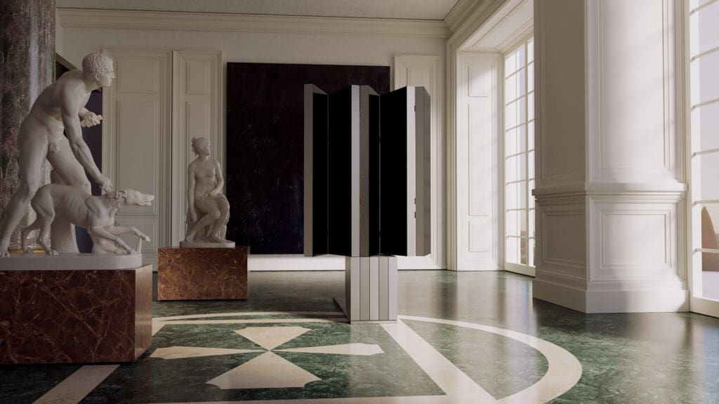 Museumwaardig sculptuur ontvouwt zich tot tv van 165-inch