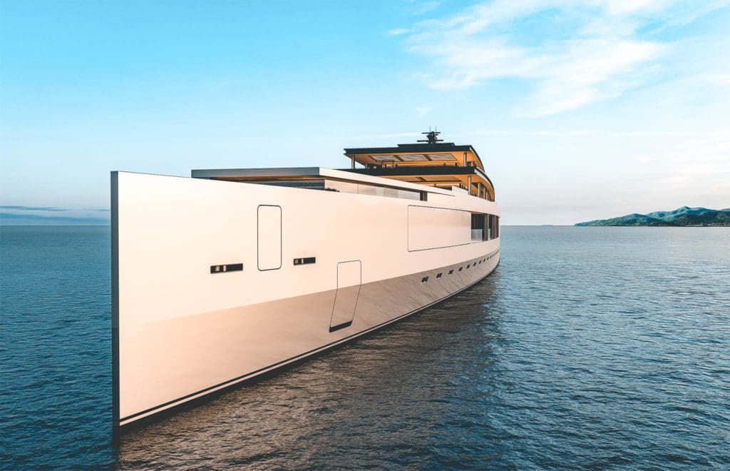 sinot poetry, Dit <strong>130 meter lange megajacht</strong> krijgt een eigen beachclub