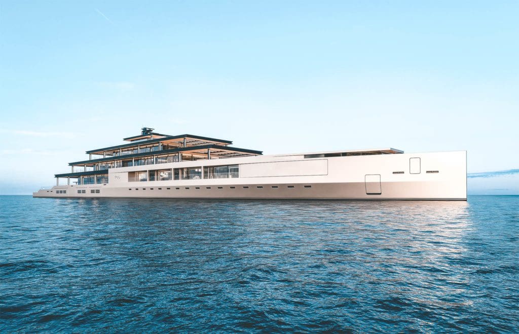 sinot poetry, Dit <strong>130 meter lange megajacht</strong> krijgt een eigen beachclub