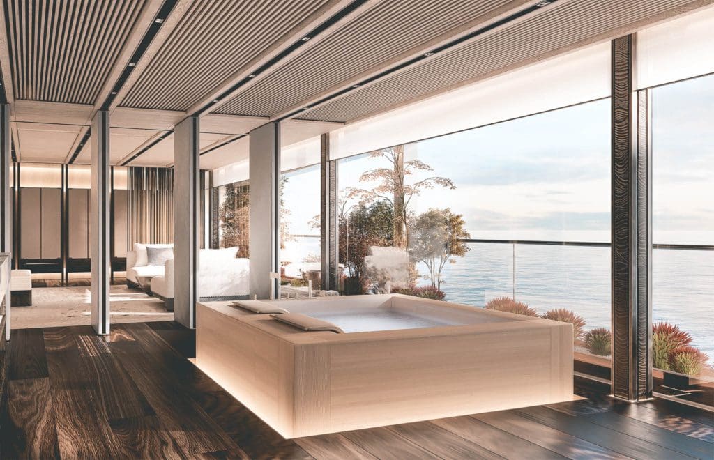 sinot poetry, Dit <strong>130 meter lange megajacht</strong> krijgt een eigen beachclub