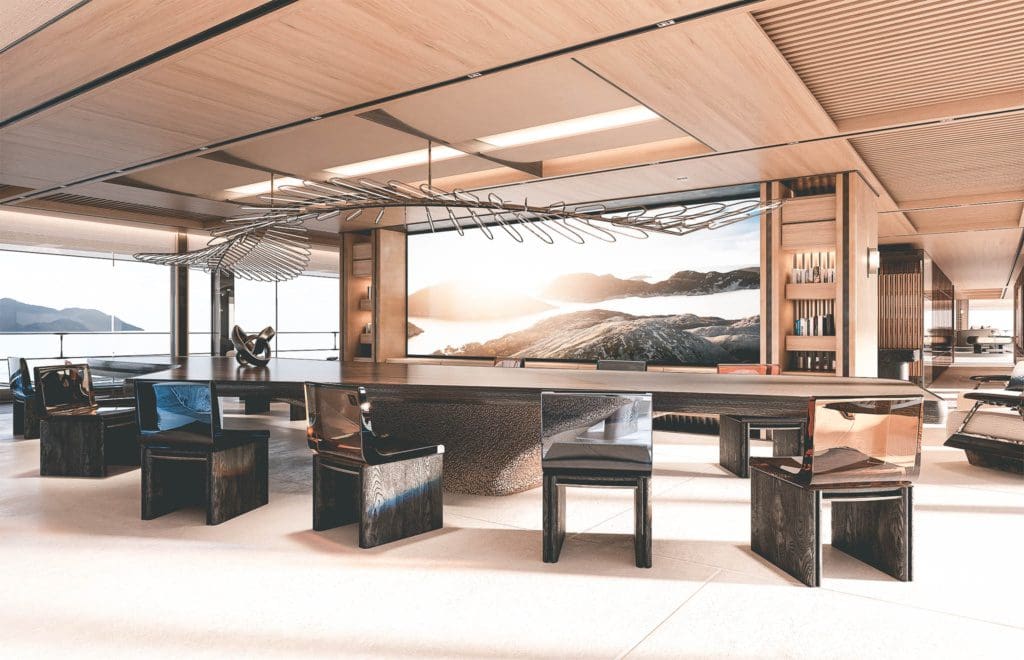 sinot poetry, Dit <strong>130 meter lange megajacht</strong> krijgt een eigen beachclub