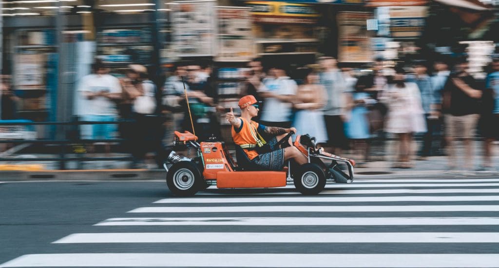 Family goals: laat je kind scheuren in deze real-life Mario Kart
