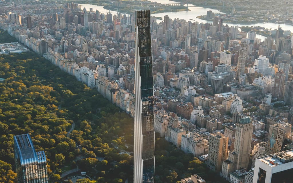 Maak kennis met de smalste wolkenkrabber ter wereld, midden in New York
