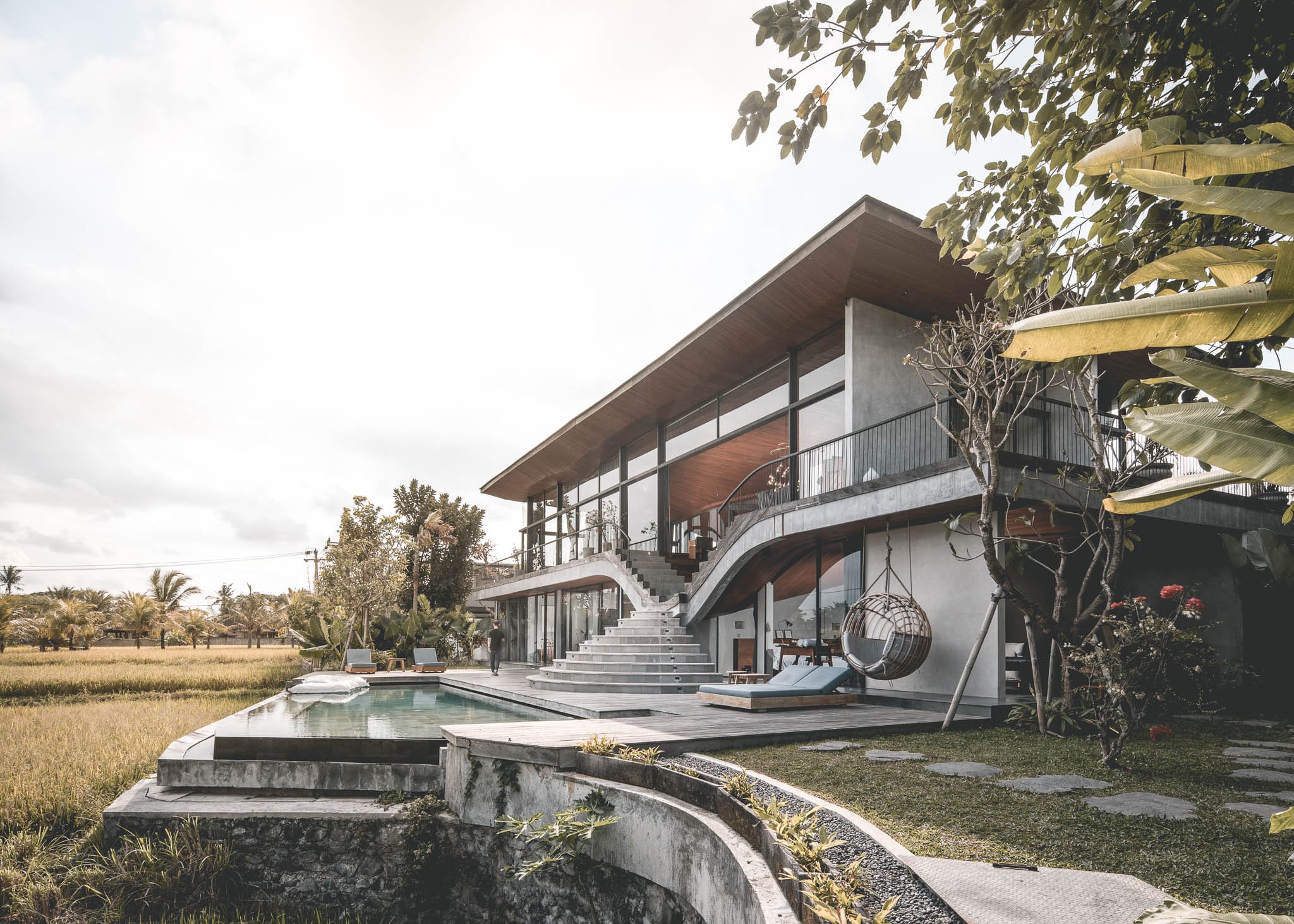 Airbnb Finds: designvilla tussen de rijstvelden op Bali