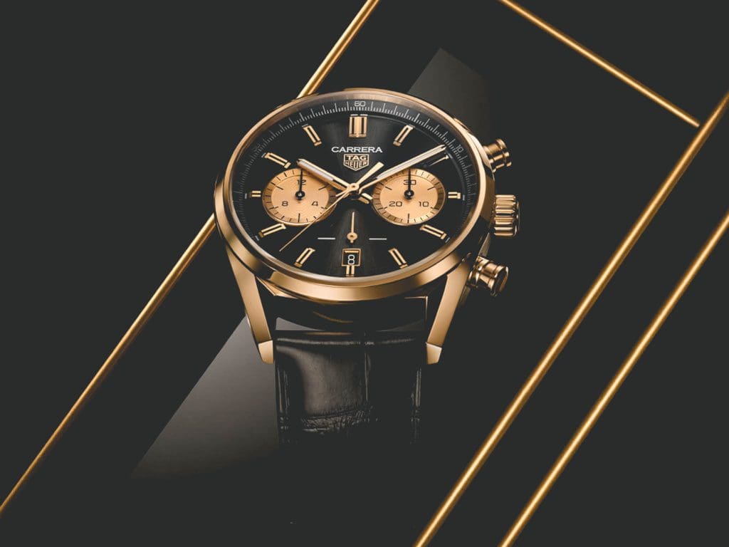 Deze zwart-gouden TAG Heuer Carrera is ongekend fijn