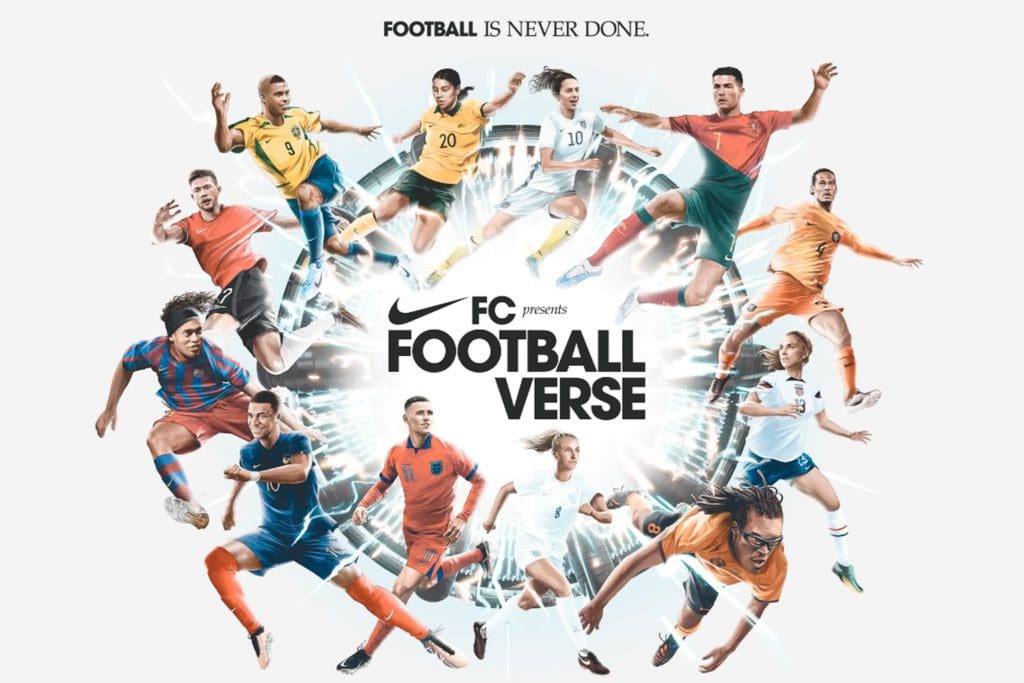 Nike laat levende legendes potje ballen in ‘footballverse’