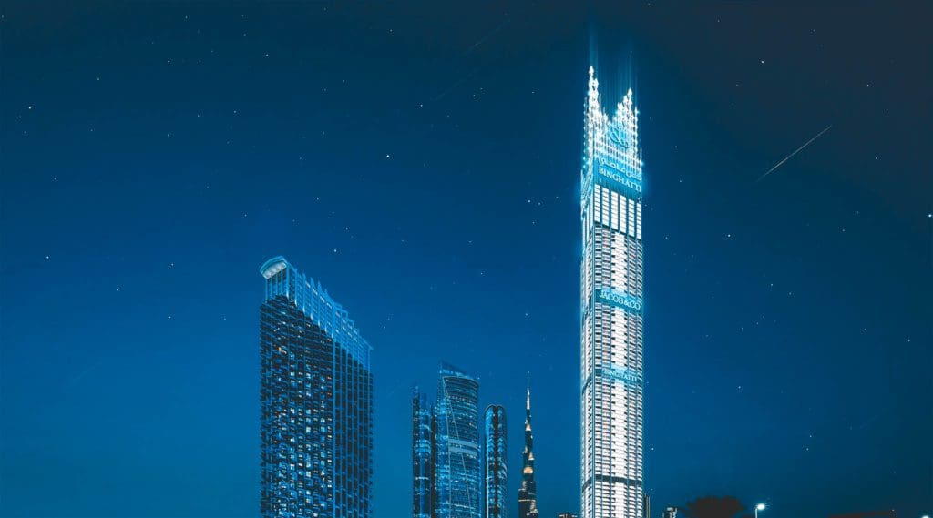 Alleen in Dubai: ’s werelds hoogste woontoren krijgt een diamanten torenspits