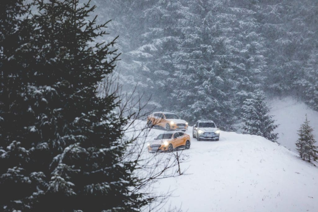 , Ice drifting in de Alpen met de <strong>Mustang Mach-E GT</strong>