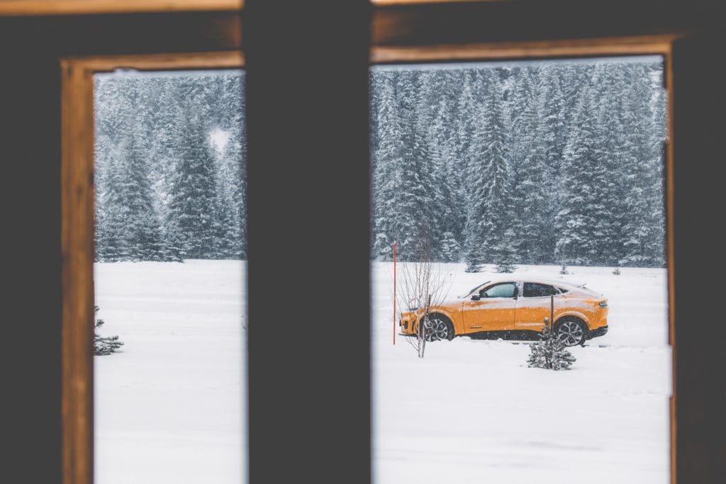 , Ice drifting in de Alpen met de <strong>Mustang Mach-E GT</strong>