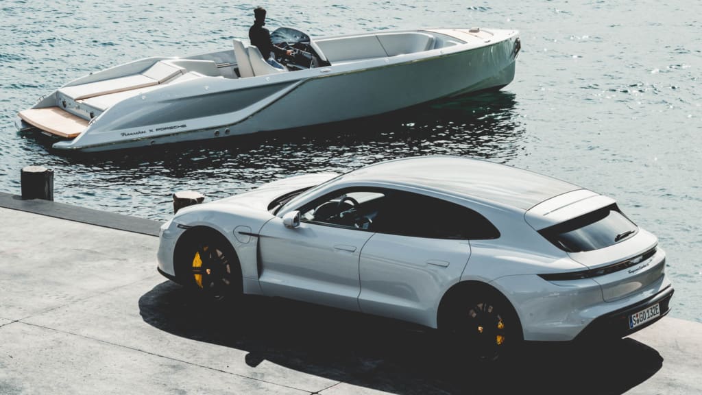 Een Macan op het water