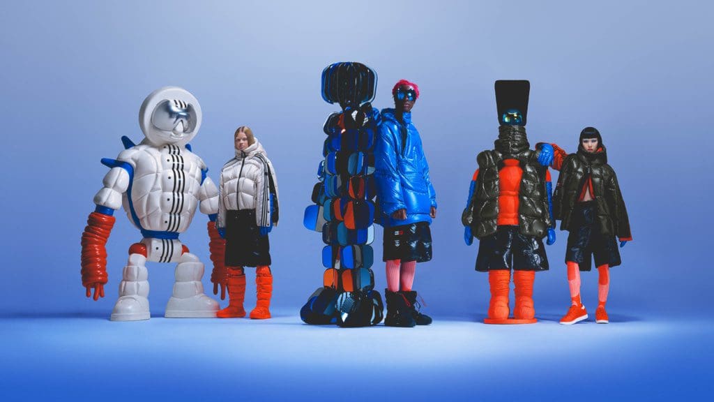 Moncler x adidas: puffy op buitenaards niveau