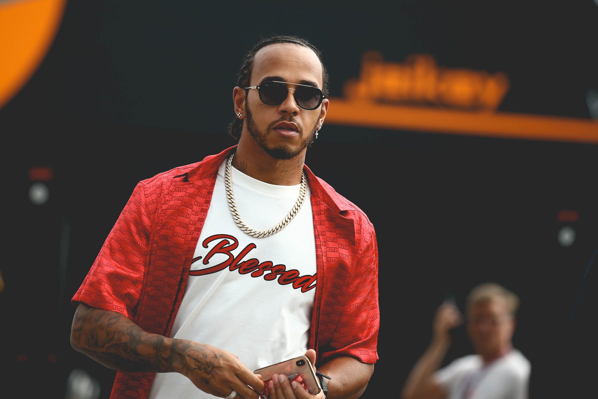 Lewis Hamilton in Red