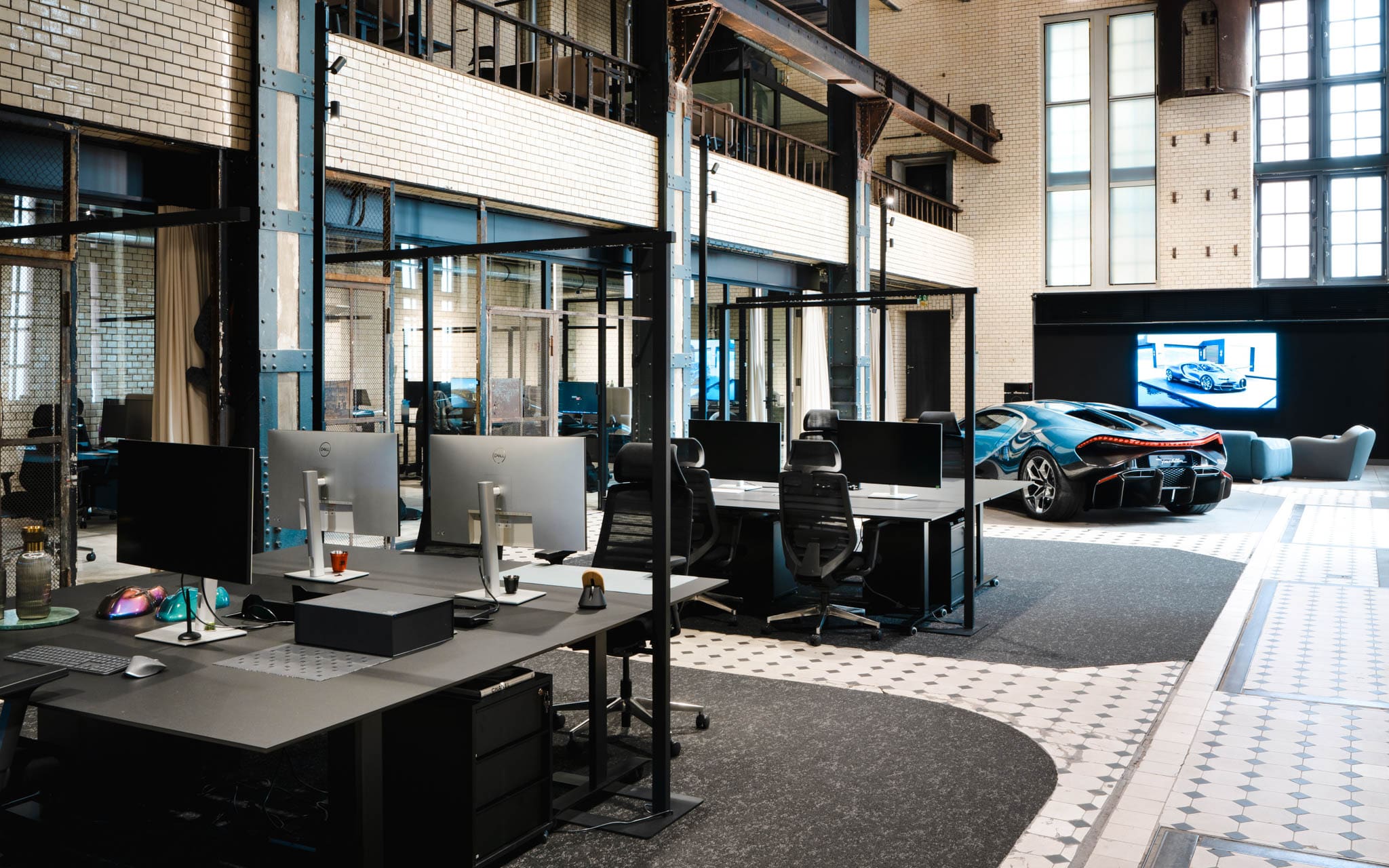 Bugatti ramt designstudio in oude technobunker