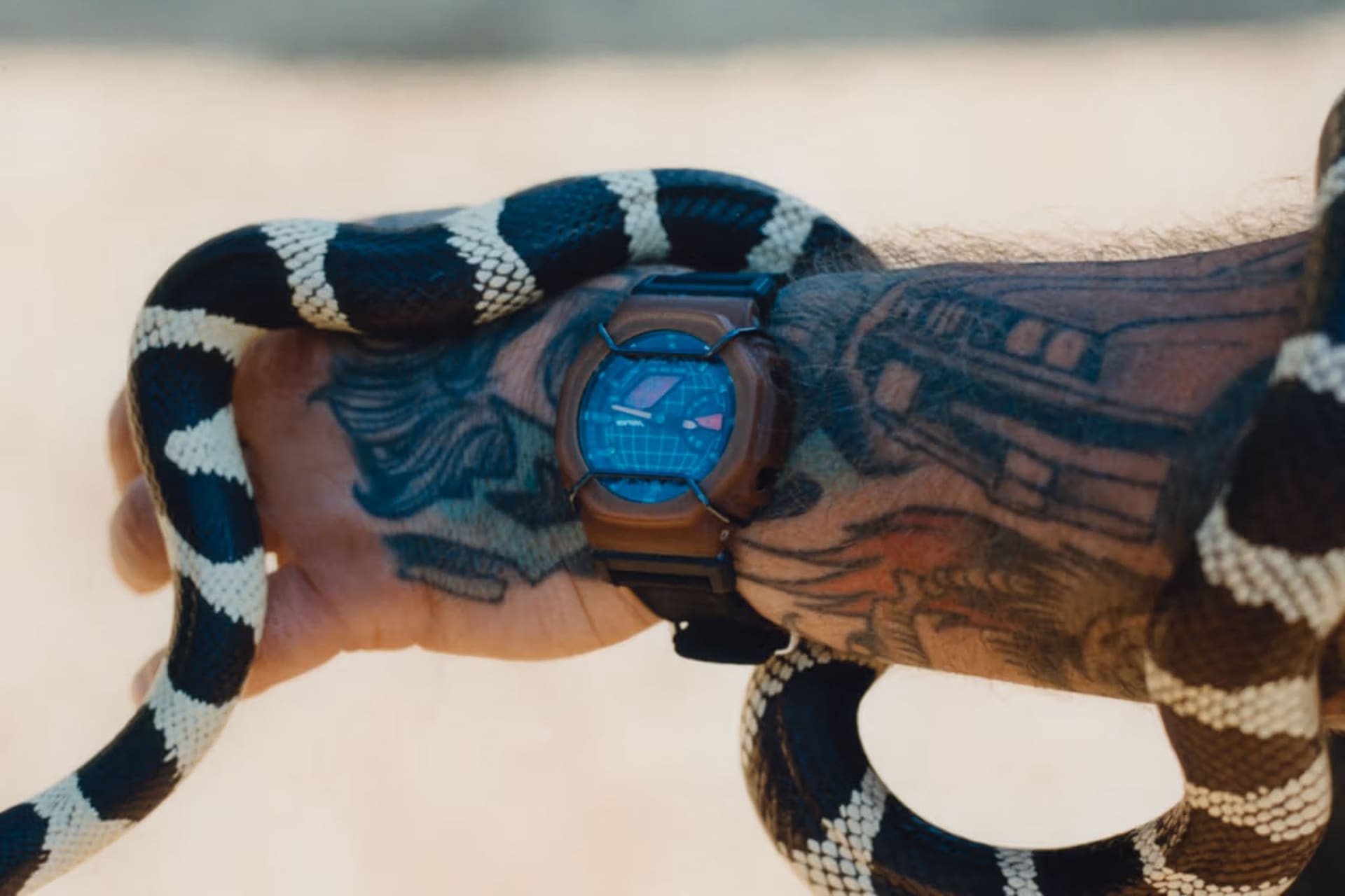 , <strong>Action Bronson en G-SHOCK</strong> lanceren woestijnklok