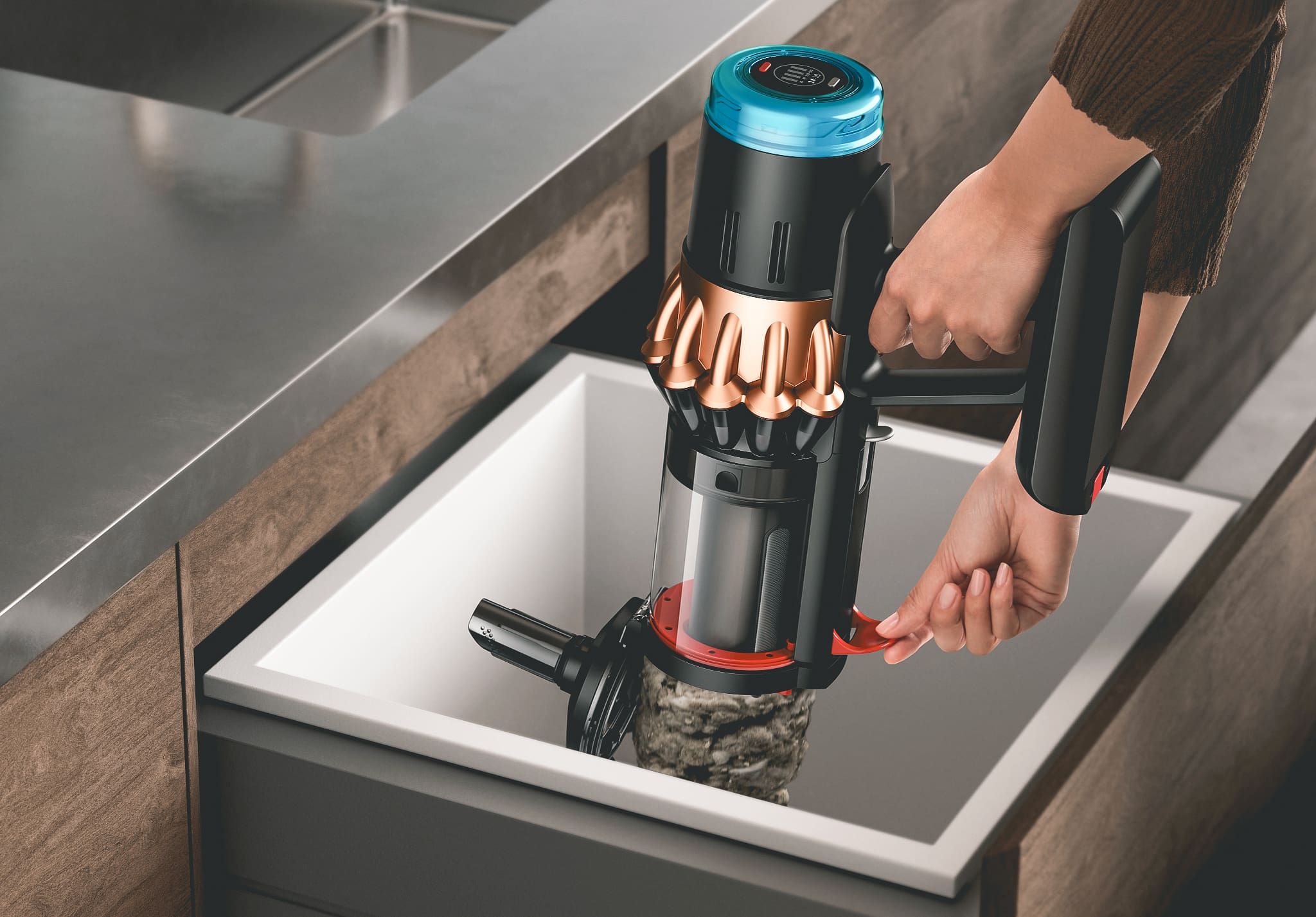 Dyson V16 Piston Animal, De <strong>Dyson V16 Piston Animal</strong> zuigt heel hard