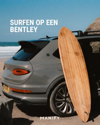 @bentleymotors showt hoe precisie de kracht van surfen nog mooier maakt. 🏄‍♂️ In samenwerking met @marnierays_ en @ottersurfboards laten ze een one-of-a-kind Koa veneer surfboard op de golven dansen. 🤙

📸: @bentleymotors 

#bentley #surf #surfing