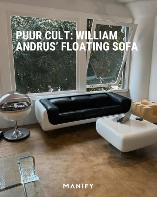 Een lesje space age-design van William Andrus. De Steelcase ‘Floating’ sofa is het zwevende bewijs dat retrofuturisme áltijd goed is. 🪐

📸: @basa_vintage 

#vintagesofa #spaceage #floatingsofa #midcenturymodernfurniture