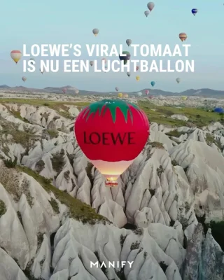 Pas op… Hete tomaat. 🍅 

📸: @loewe 

#loewe #airballoon #tomato