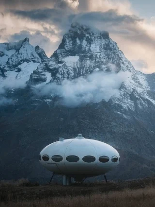 In de jaren ‘60 ontwierp Matti Suuronen dit buitenaards ogende ski-hutje: de Futuro House. Slechts 60 van de originele units zweven nog rond op aarde. Maar die zijn wel om door een ringetje te halen. 🪐

📸: Daniel Kordan

#futurohouse #space #living